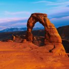 Delicate Arch at sunset